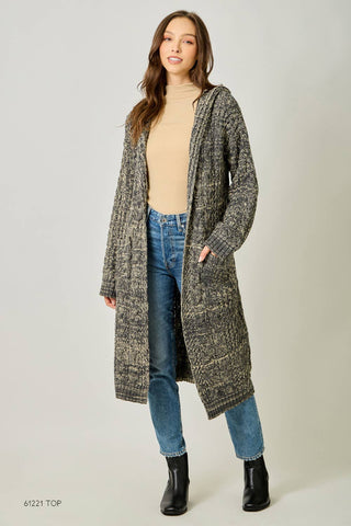 The Sunday Stroll Cable Long Cardigan
