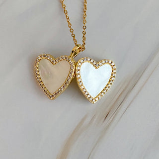 The Shell Heart Locket Necklace