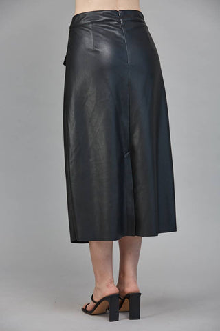 A Certain Something Vegan Leather Skirt