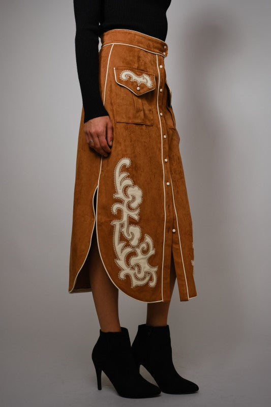 The Reese Embroidered Skirt