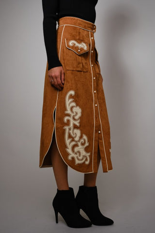 The Reese Embroidered Skirt