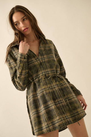 The Saddle Creek Plaid Romper