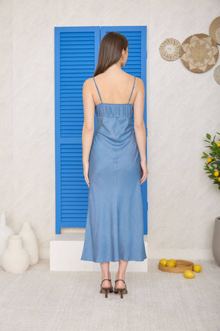 The Willow Creek Chambray Midi Dress