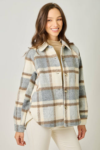 The Blaze Plaid Shirt Jacket