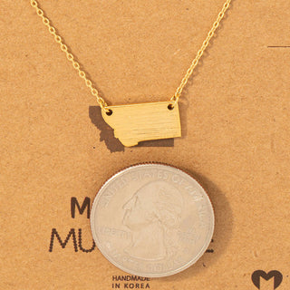Montana State Pendant Necklace