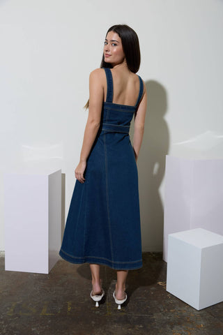 The Marlowe Denim Midi Dress