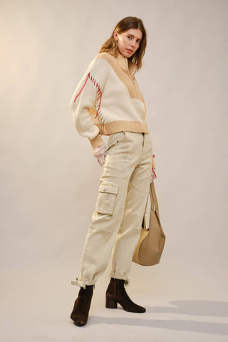 The Whimsy Embroidered Mock Neck Sweater