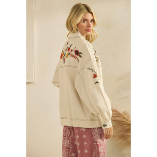 The Raelynn Embroidered Denim Jacket