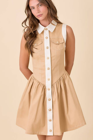 The Jamie Button Down Mini Dress