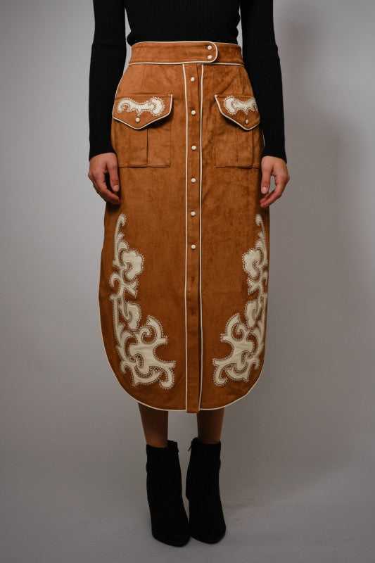 The Reese Embroidered Skirt