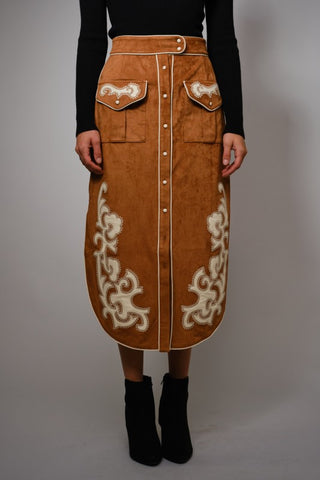 The Reese Embroidered Skirt