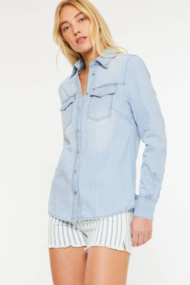 The River Light Wash Denim Shirt