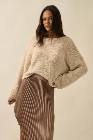 The Abigail Popcorn Knit Sweater