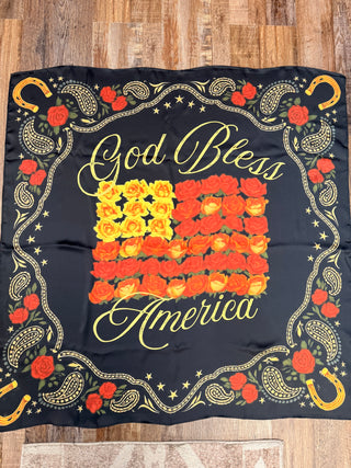 Rodeo Quincy God Bless America Wild Rag