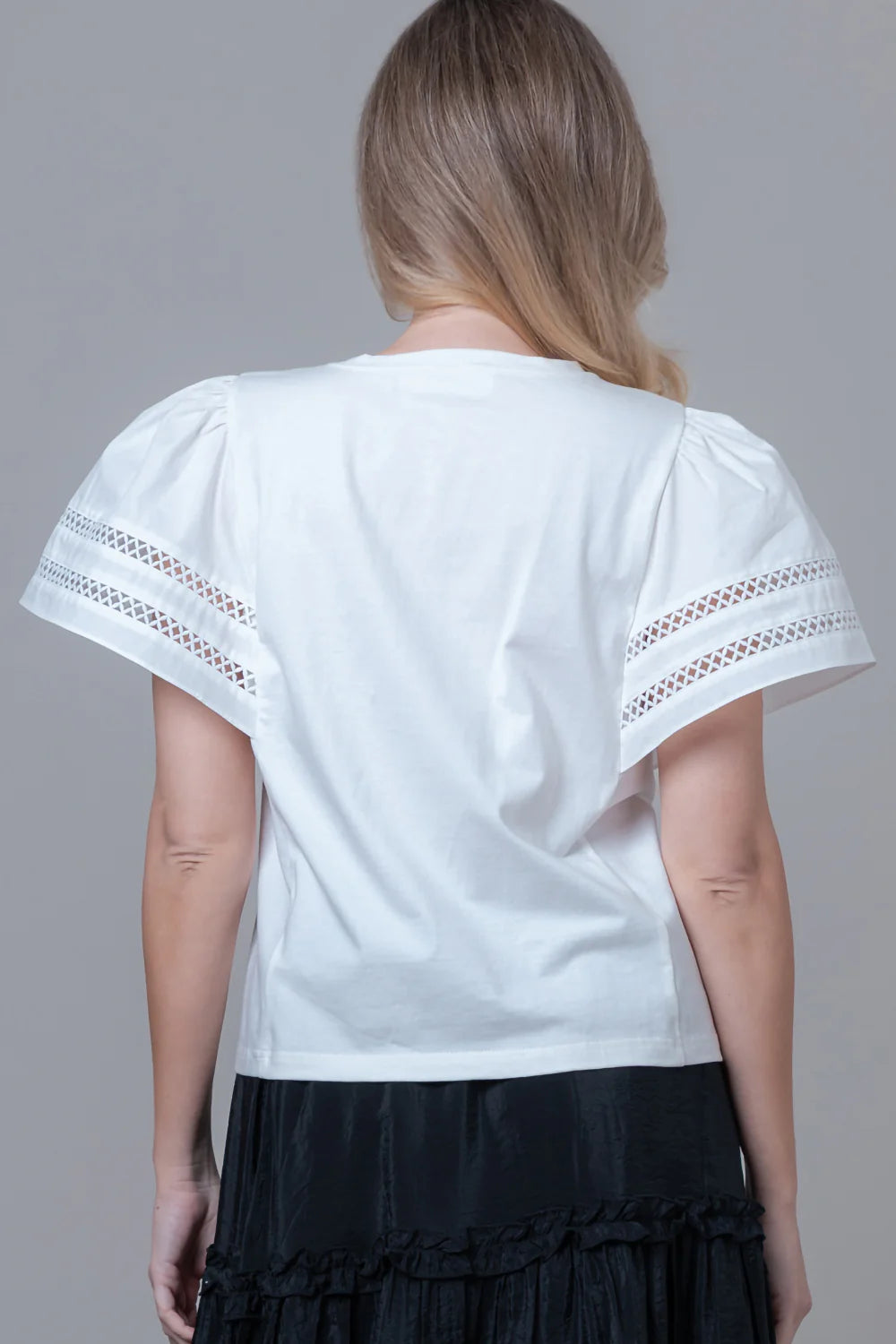 Sundown Lace Trim Blouse