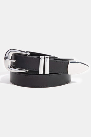 Black eyeglasses on a white background