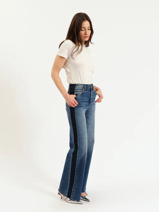 The Far Out High Rise Wide Leg Tuxedo Jean