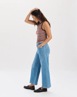 The Valley Girl Wide Leg Ankle Jean in Fave