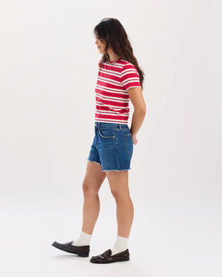 The Crossroads Mid Rise Loose Short in Currents