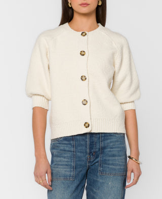 The Felicia Cardigan in Vanilla Ice