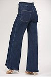 The Sandra High Waisted Wide Leg Dark Denim Jean