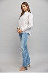 The Tan & White Striped Button Down Shirt