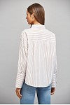 The Tan & White Striped Button Down Shirt