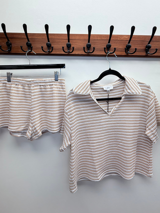 The Sunset Stripe Short Set