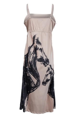 The Mustang Silky Horse Maxi Dress