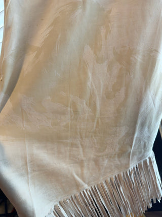 The Cheyenne Cream Suede Fringe Midi Dress