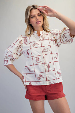 The Howdy Cowgirls Short Set