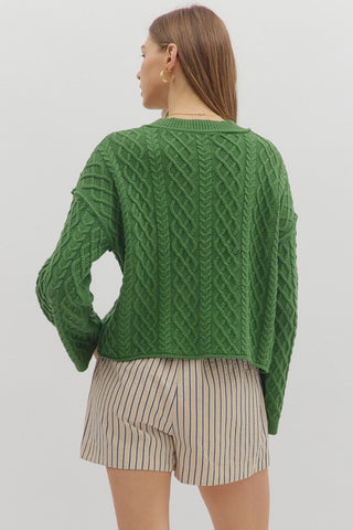 The Kelly Cable Knit Cardigan