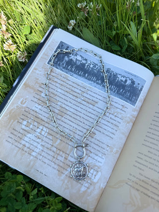 The Horse Medallion Necklace in Silver