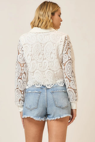 The Tiana Lace Overlay Top