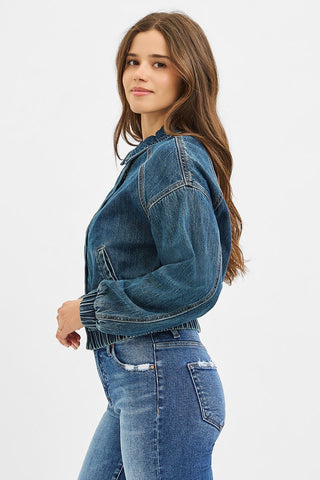 The Anna Denim Bomber Jacket