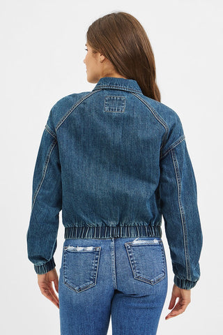 The Anna Denim Bomber Jacket