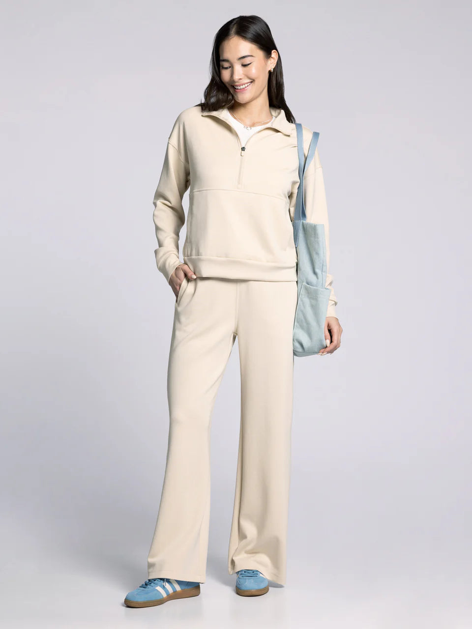 The Marie Premium Loungewear Pants in French Oak