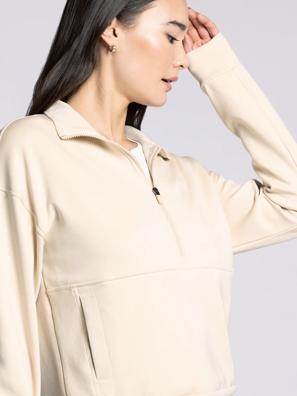 The Marie Premium Loungewear Pullover in French Oak