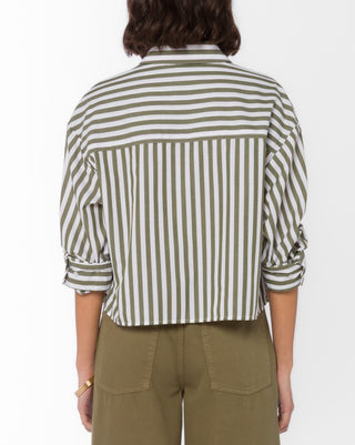 The Stormi Cropped Button-Down Shirt