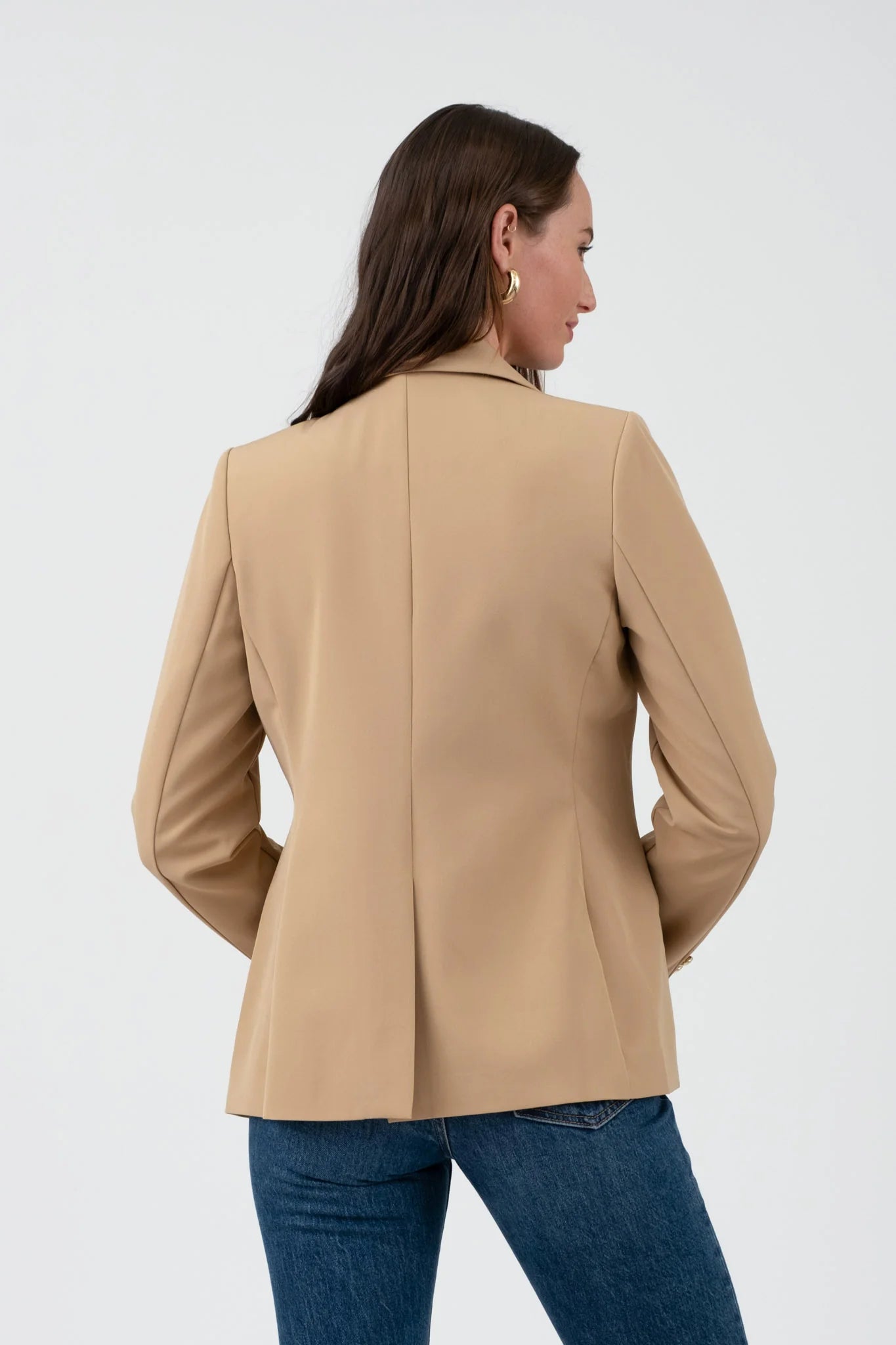 The Holly Gold Button Blazer
