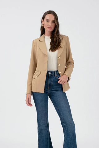 The Holly Gold Button Blazer