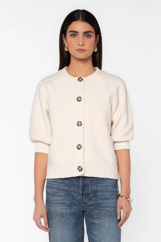 The Felicia Cardigan in Vanilla Ice