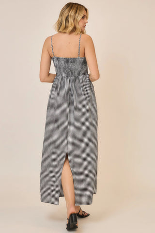 The Darcy Black and White Gingham Dress