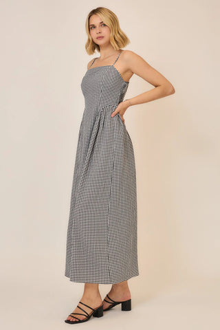 The Darcy Black and White Gingham Dress