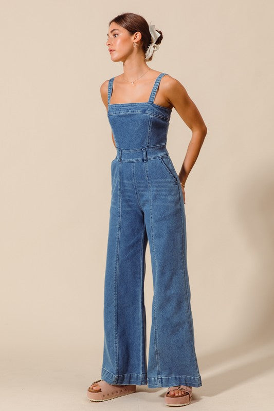 The Gemma Denim Jumpsuit