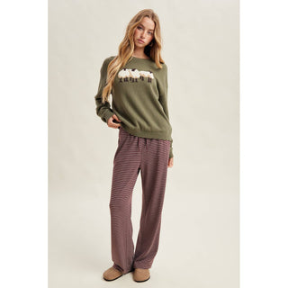 The Sheep Trio Crew Neck Sweater