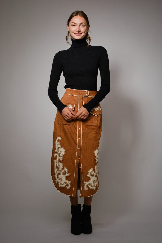 The Reese Embroidered Skirt