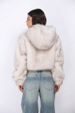 The Main Character Faux Fur Bomber