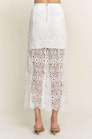 The Sunny Lace Midi Skirt