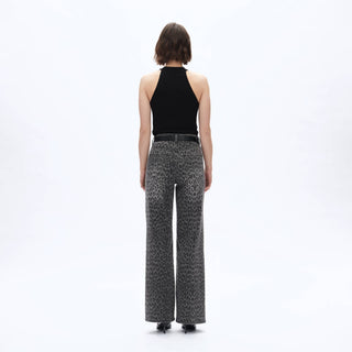 The Callie Cowgirl Black Leopard Jeans